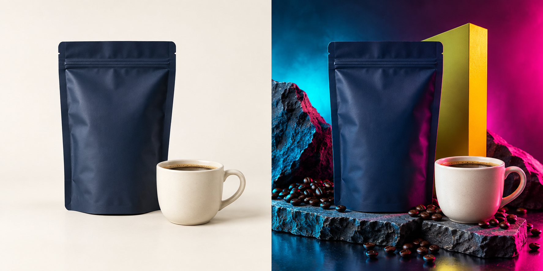 Univers de campagne du café créé par Idée Ad