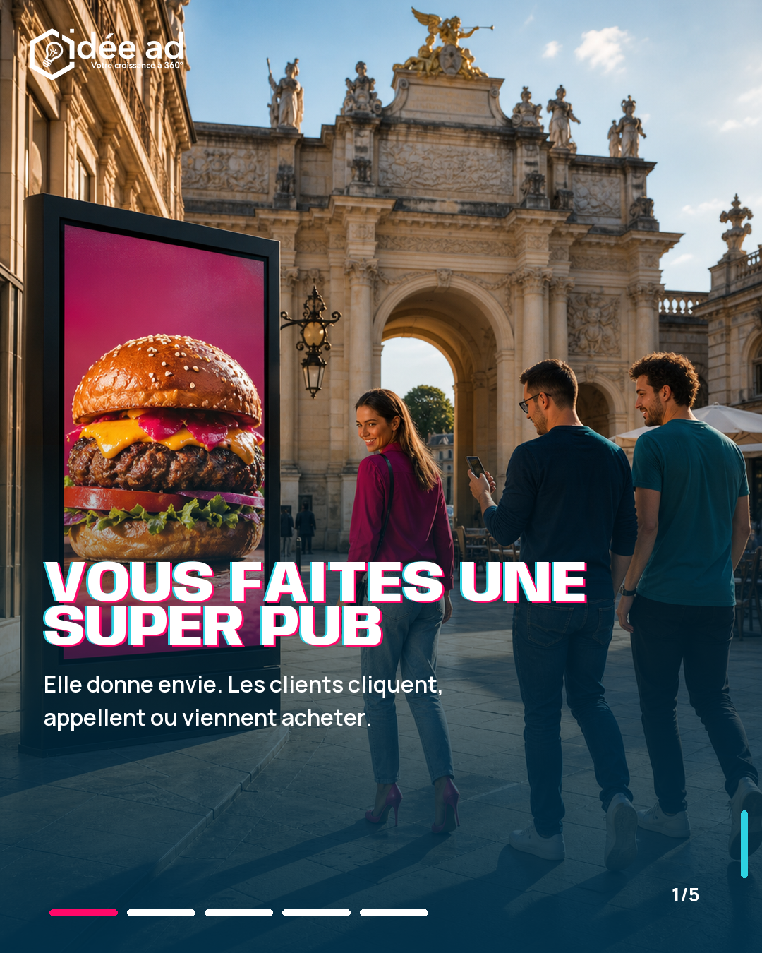 Exemple de contenu créatif Idée Ad